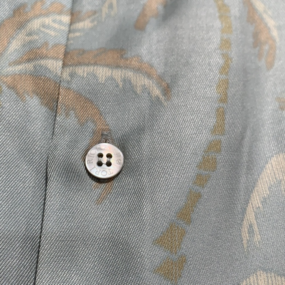 Tori Richard Palm Tree Print Button Down Shirt 2xl - image 3